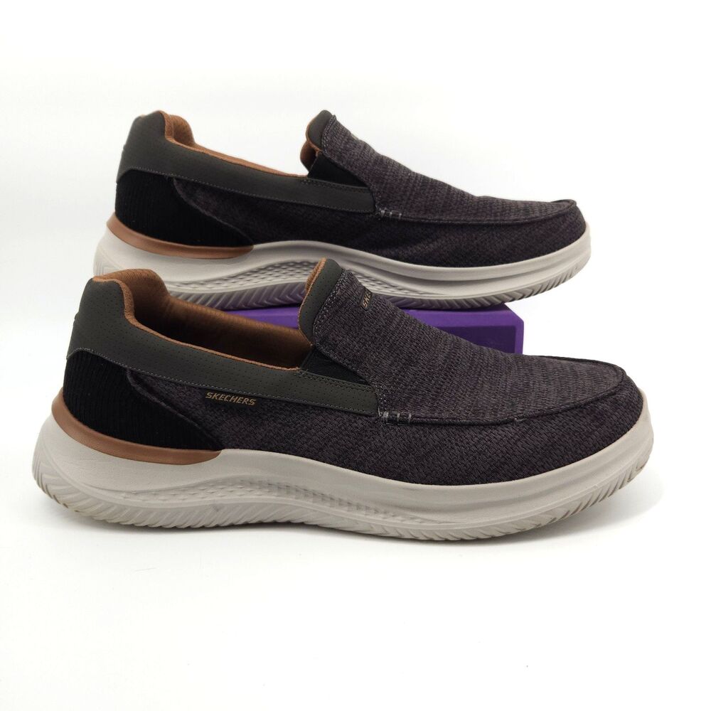 Skechers Relaxed Fit Slip On Shoes Men Size 16 Extra Wide Loafer Hasting